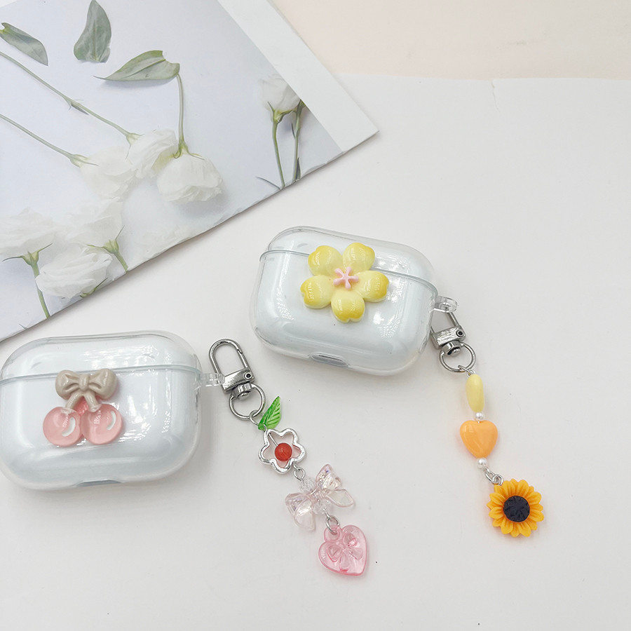 flower keyian Case for Realme Buds T310 T300 T110 T100 T01 Case Silicone earphone Cover for Realme b