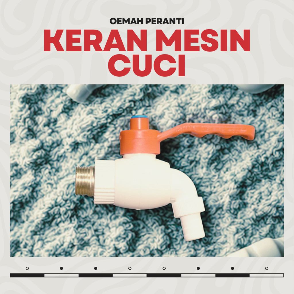 Kran Air Jumbo PVC Drat Kuningan Keran Tembok Engkol Super Kencang