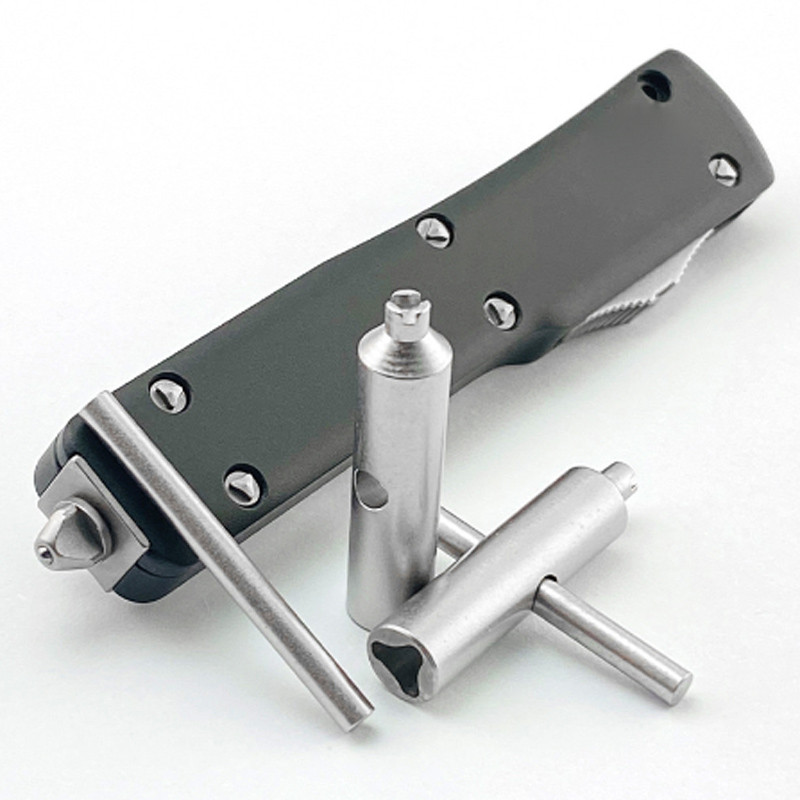 Obeng Segitiga Alat Pelepas Sekrup Logam Alat Bongkar Pasang DIY Untuk Microtech Ultratech UTX-70 Si