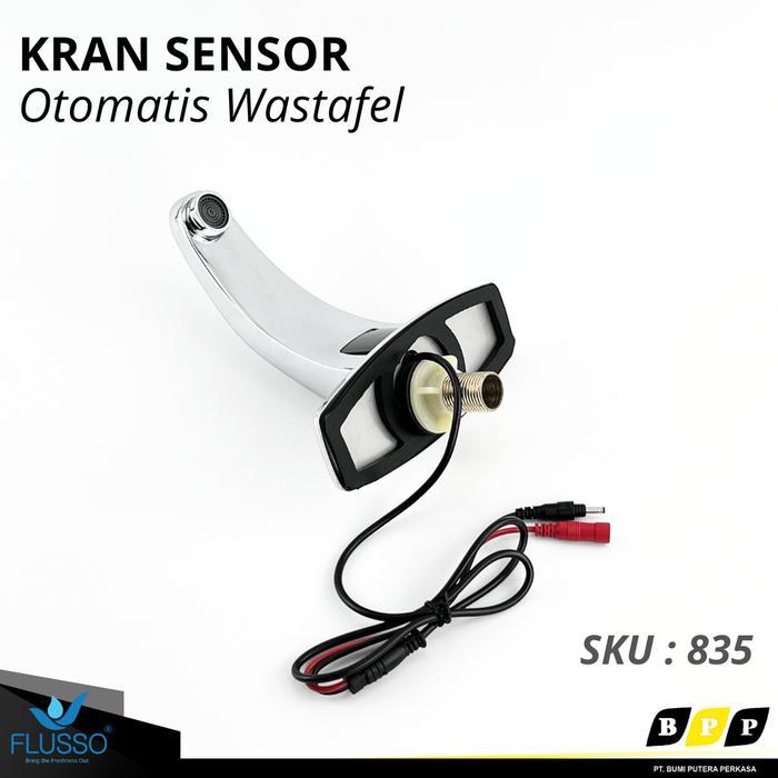 Kran Air Wastafel Sensor Otomatis Keran Sink Flusso KWT - Angsa 834 terlaris