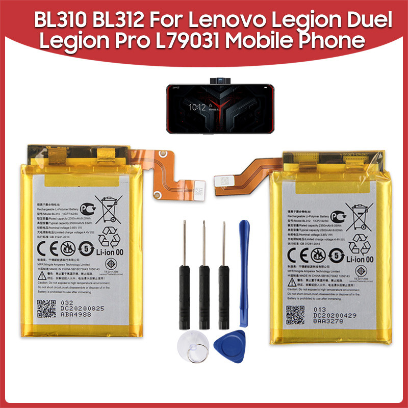 New Replacement Phone Battery For Lenovo Legion Duel Legion Pro L79031 BL310 BL312 Rechargeable Batt