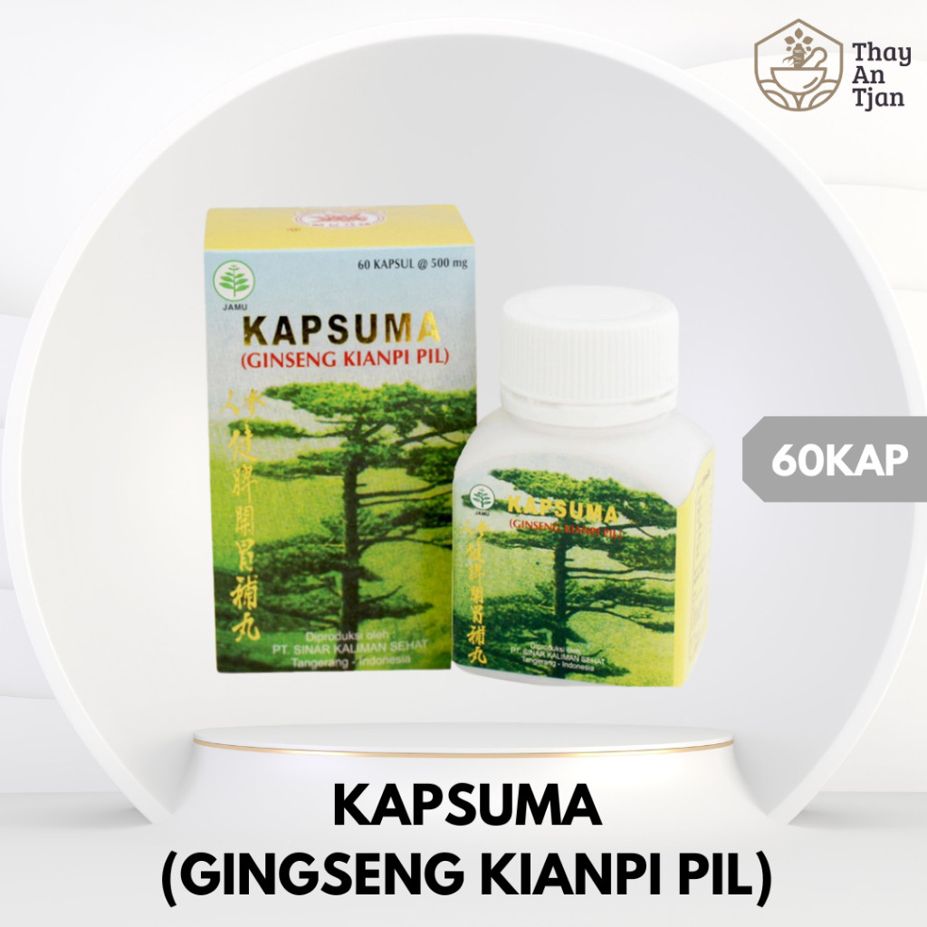 KIANPI PIL GINGSENG BPOM KAPSUMA GINSENG KIANPI PILL | OBAT HERBAL PENGGEMUK BADAN | OBAT NAFSU MAKA