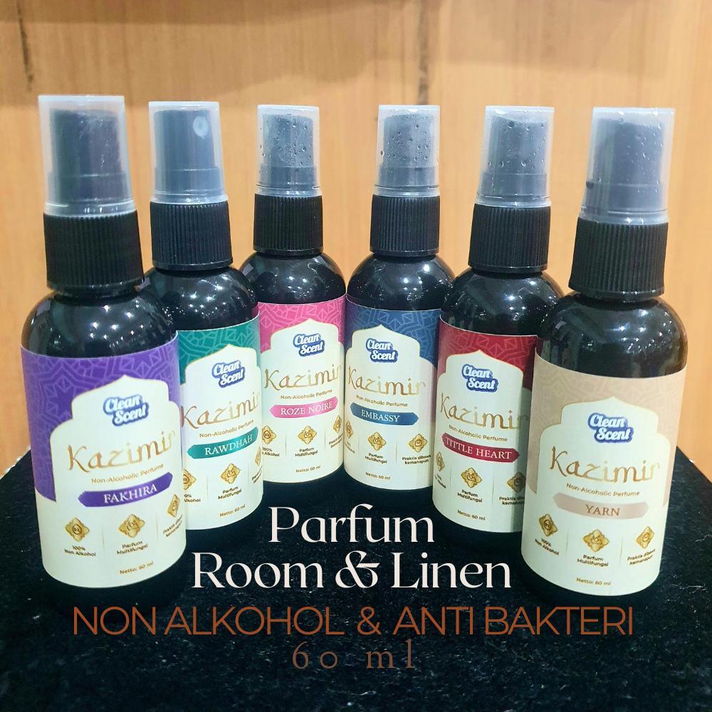 Parfum Sajadah Kazimir 60ml Khas Aroma Arab Pengharum Ruangan Karpet Sofa Linen Spray Serbaguna Parf