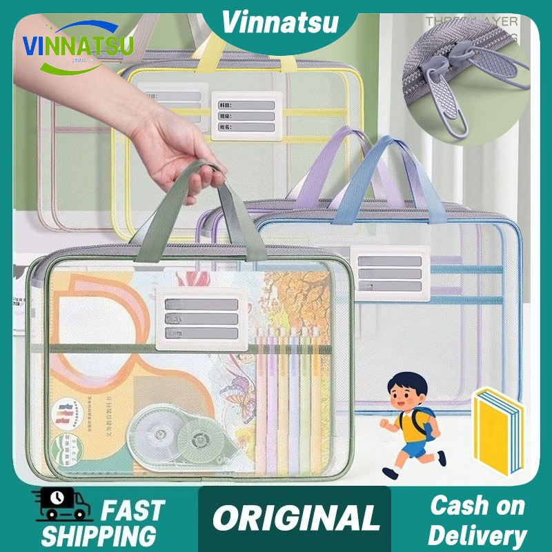 Vinnatsu Tas Dokumen Akun Klasifikasi Berbentuk L Document Bag Transparan 3 Lapis Tas Klasifikasi Bu