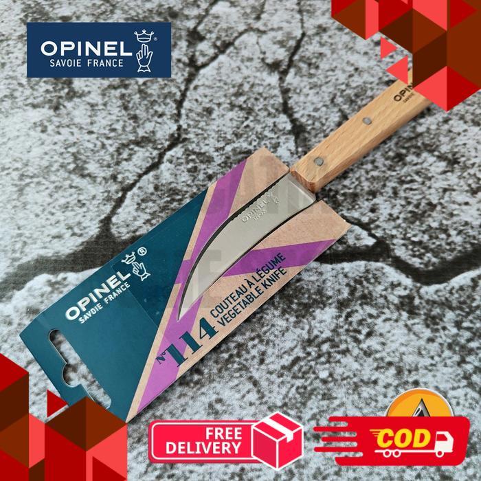 Pisau Shaping peeling turning knife Opinel N°114 original - Natural