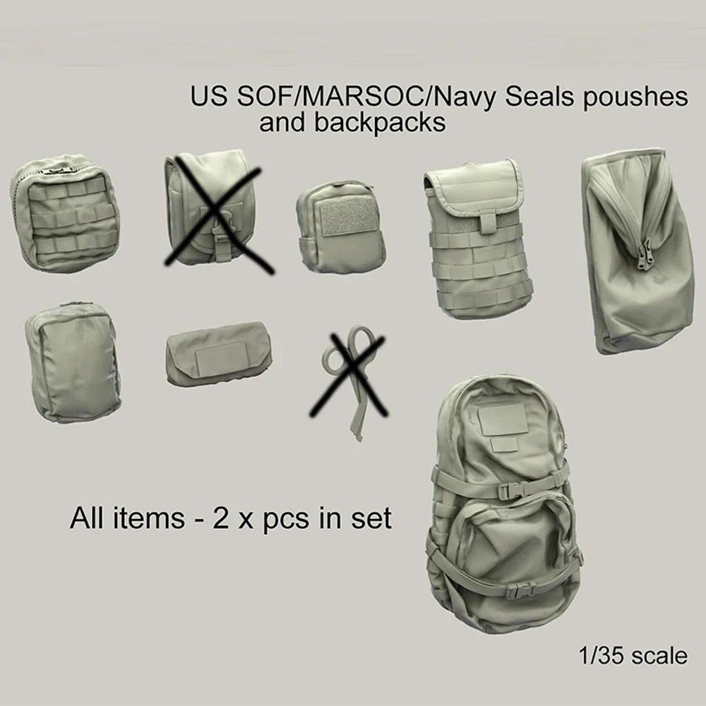 1/35 US army backpack accessories Resin Model figure soler, Military themes, Unassembled and unpaint