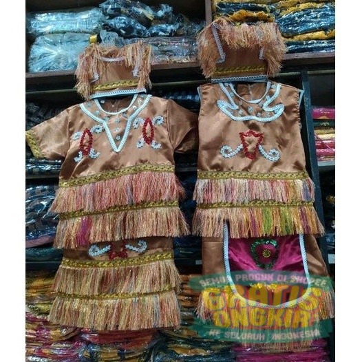 Baju Adat Papua Anak TK - SD / Pakaian Adat Papua / Baju Papua/ pakaian anak lainnya