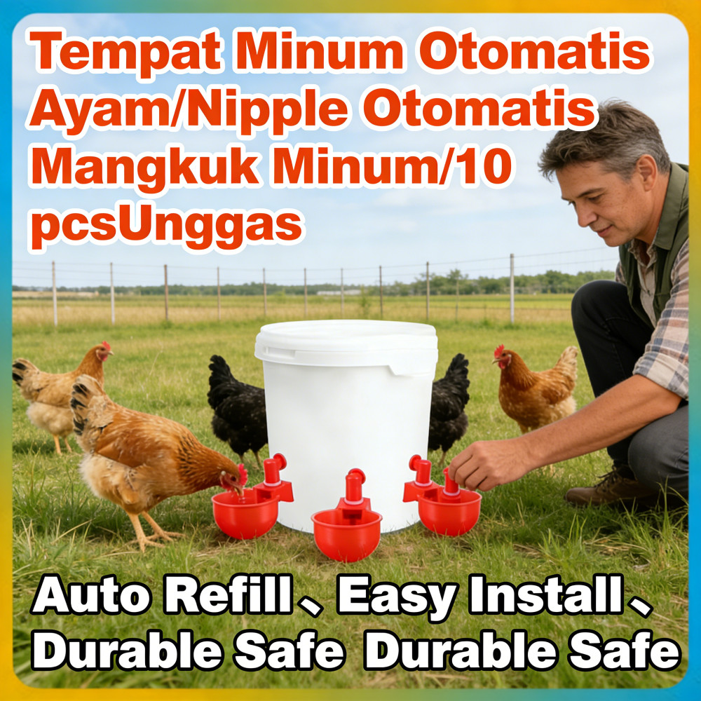 Mangkuk Otomatis Minum Ayam/Nipple Tempat Unggas/Tempat Ayam Minum