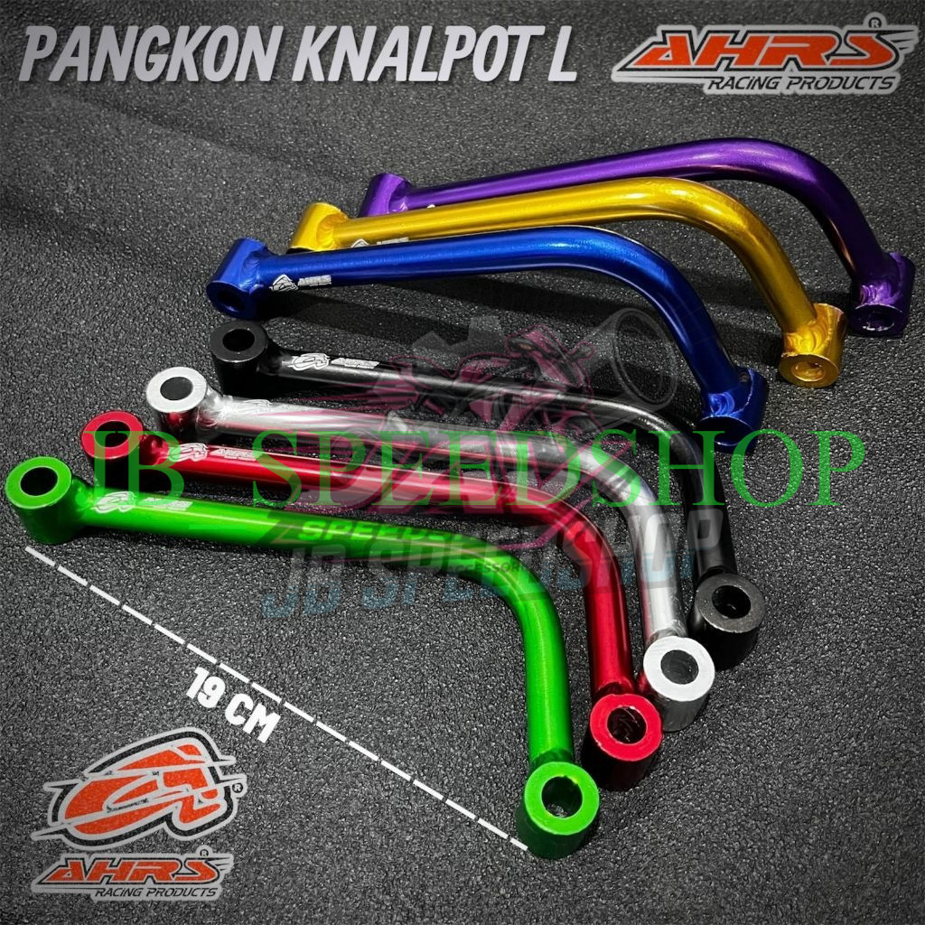 TIANG KNALPOT PANGKON DUDUKAN KNALPOT AHRS MODEL L CNC pnp aerox nmax pcx (JAV)