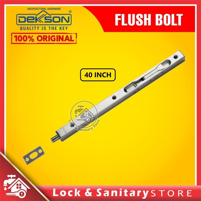 Flush Bolt Dekkson Dekson FB 040 40" Inch 100 cm Grendel Tanam Slot Pi