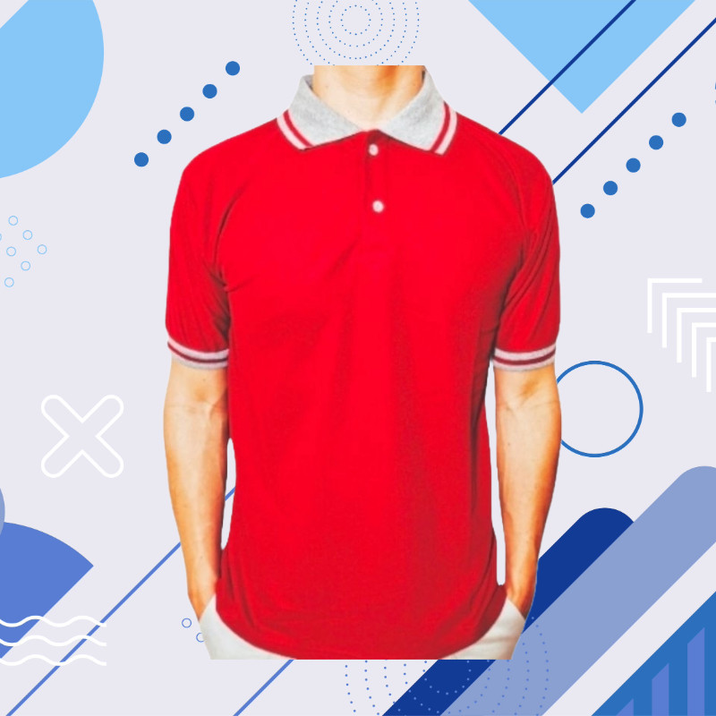 KAOS POLO SHIRT LENGAN PENDEK KERAH KOMBINASI BAJU PRIA WANITA POLOS WARNA HITAM PUTIH COKLAT KUNING