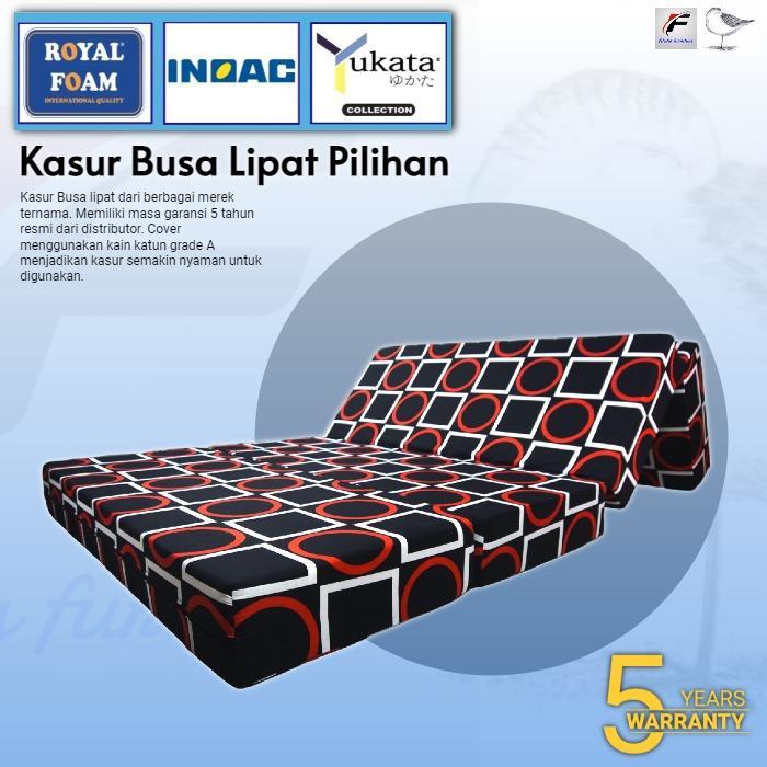 Kasur Busa Lipat INOAC 200 x 90 x 10cm Bergaransi - INOAC, 200x90x10 cm