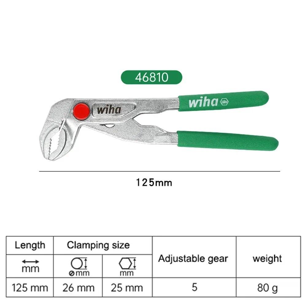 Original Wiha Mini Water Pump Pliers, Multifunctional Adjustable Water Pipe Pliers, 46672 46810 EDC 