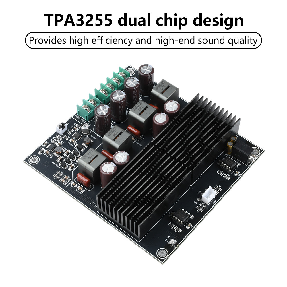 DualCore TPA3255 Stereo Amplifier Module HIFI Power Amplifier 2 annel 600W+600W Class D gital Auo Am