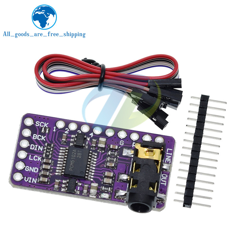 Interface I2S PCM5102A DAC Decoder GY-PCM5102 I2S Player Module For Raspberry Pi pHAT Format Board g