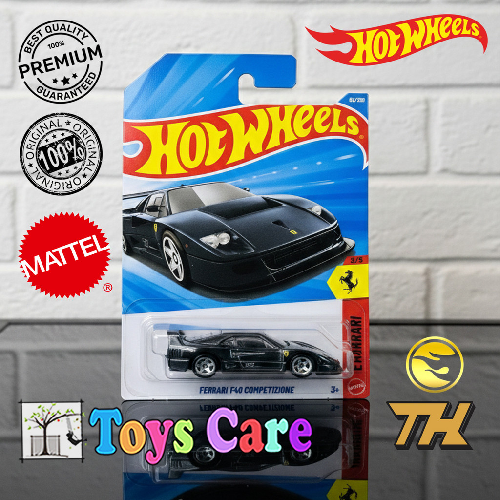 Hot Wheels Super Treasure Hunt STH Ferrari F40 Competizione Hitam 2026