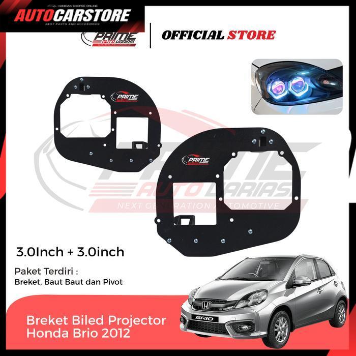 [ ACSports ] Bracket Retrofit Double BILED Projector 3inch untuk Super Brio Old 2012 Tebal 2mm