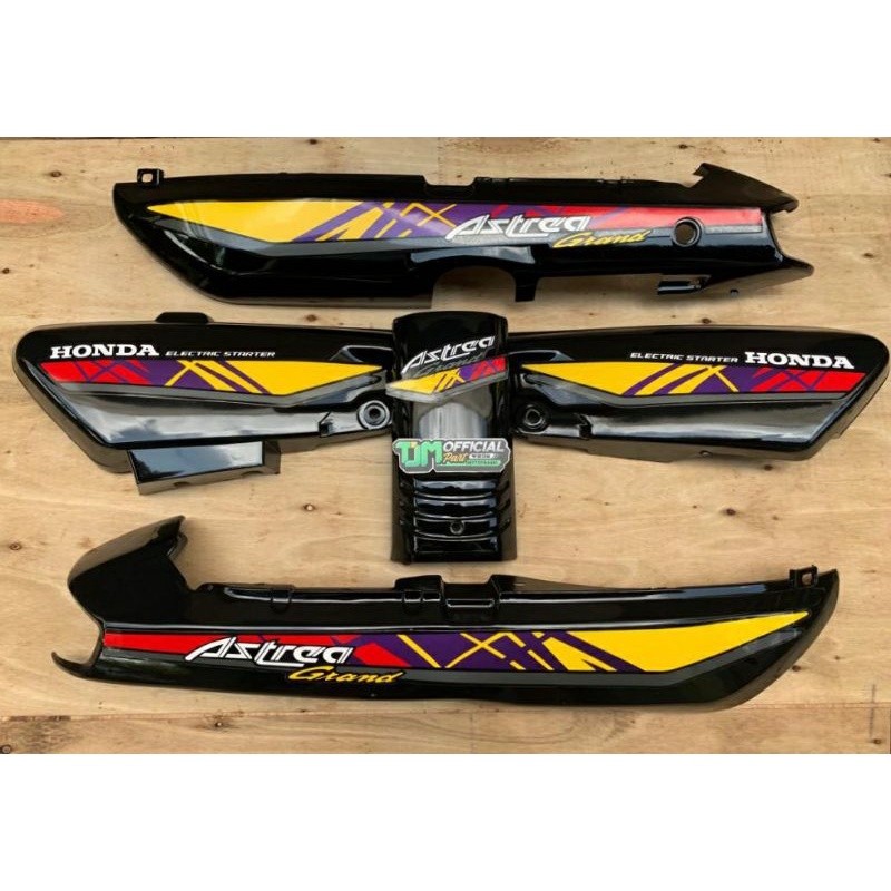 paket body astrea honda grand bulus 91 92 set box aki+panel dasi ready all stiker