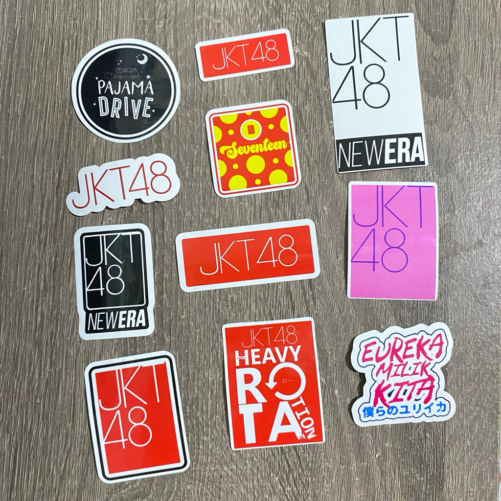 JKT 48 | COD Sticker Pack JKT 48 Sticker Vinyl JKT 48 New Era Sticker JKT 48 New Era majelis bingkai