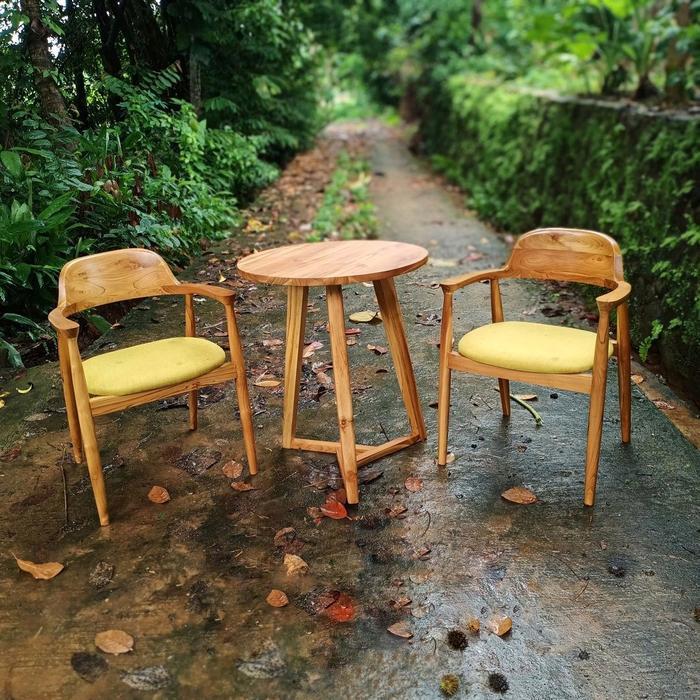 Kursi teras minimalis set meja teras minimalis modern jati