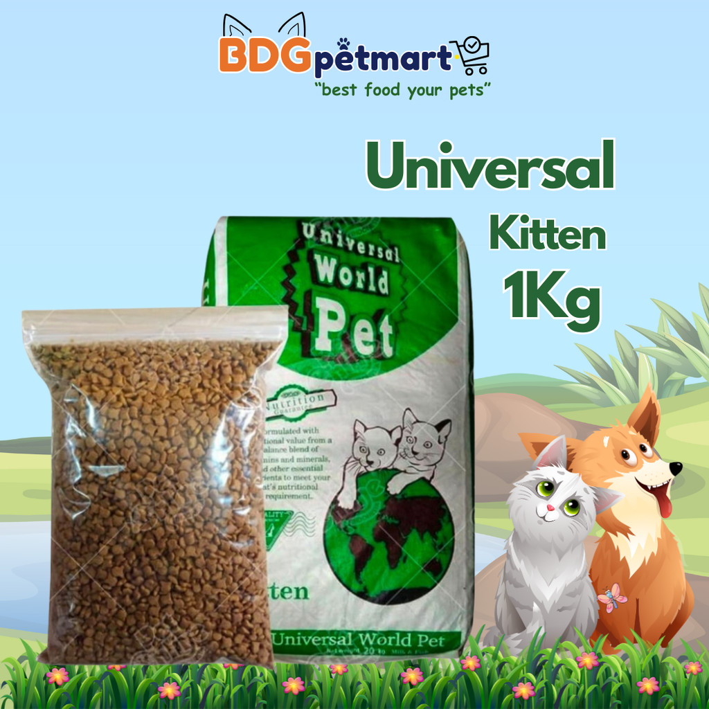 Universal Kitten 1kg repack makanan kucing universal kitten
