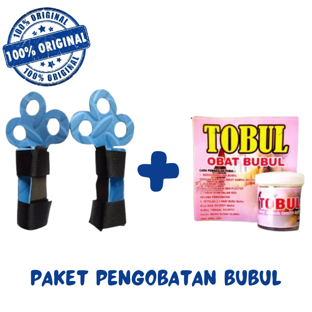 1 PAKET PENGOBATAN SAKIT BUBUL (TOBUL + SEPATU AYAM) MENGOBATI AYAM SAKIT KAKI MATA IKAN BUBULEN