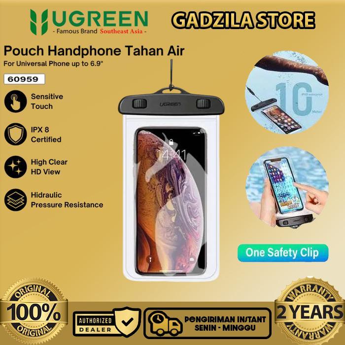 (Acome Audio) UGREEN Phone Case Sarung Pelindung HP Waterproof Multifungsi Kantong HP Anti Air Max 6