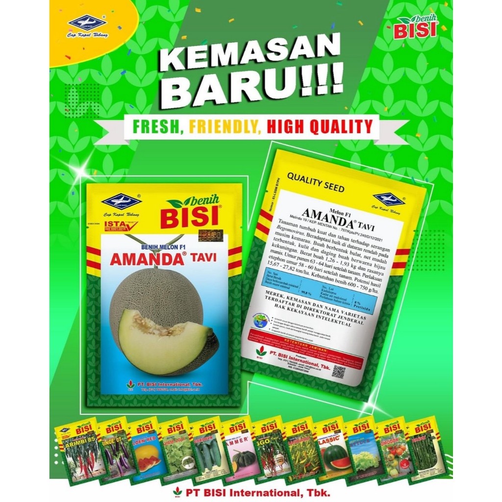 JAMIN MURAH Benih Sawi Putih EXCELLENT CR (10 Gram) - Bibit Hibrida F1 BISI(BISA LANGSUNG ORDER)
