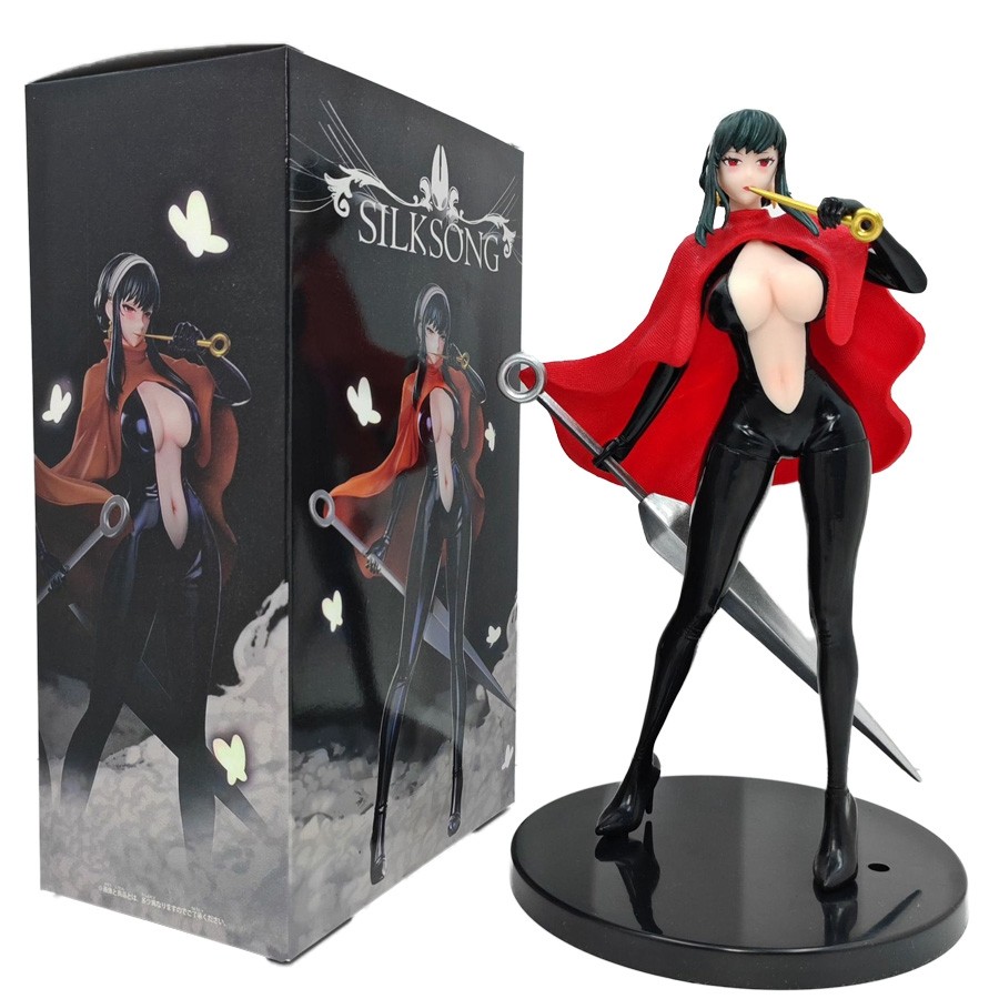 23cm SPY × Family Anime Figure Hollow Knight Hornet Yor Action Hentai Figure Mask Can Be Replaced PV