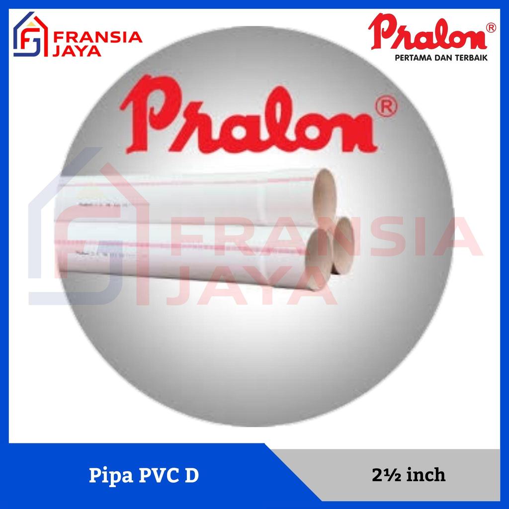 Pralon Pipa PVC D 2.1/2 inch Paralon Air Setara Rucika 2.5 inch