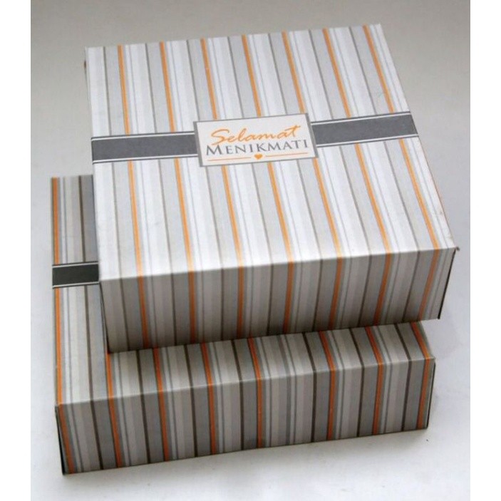 TERBARU Dus 18 Sambung Motif Salur & bunga HARGA 10 LEMBAR/eceran Dus Nasi kotak motif/Dus nasi bung