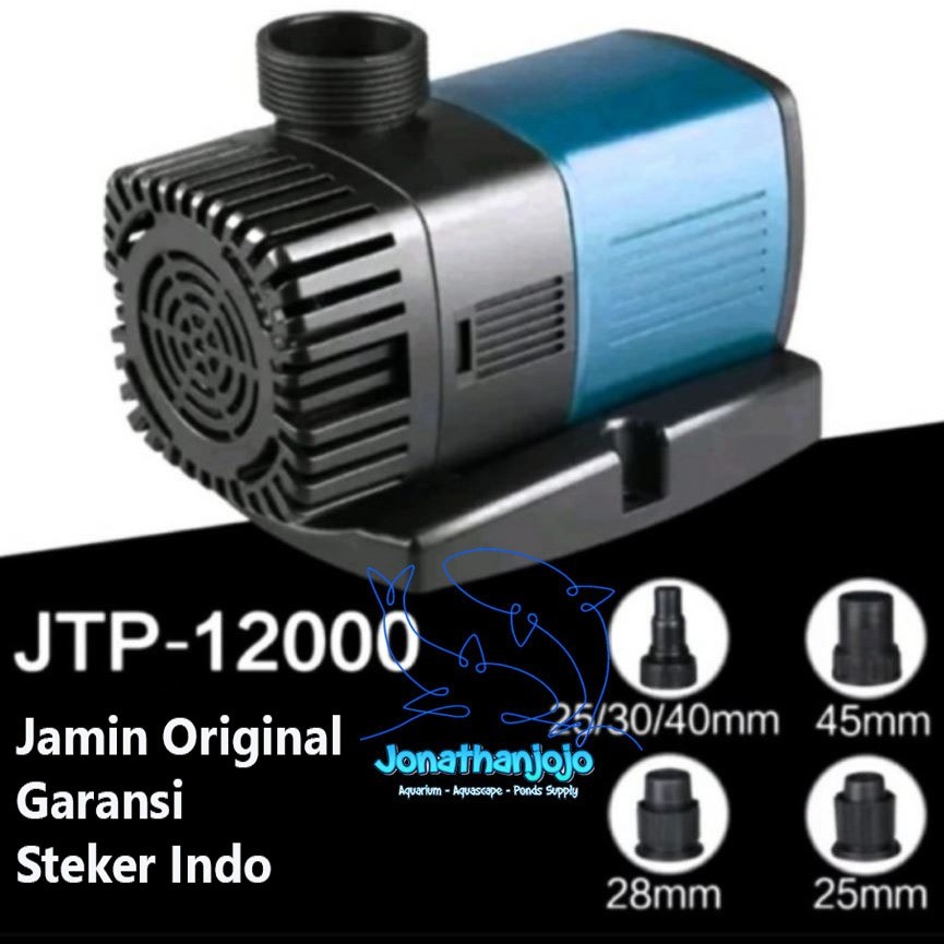GARANSI SUNSUN JTP PRO 12000 Liter/Jam SNI Original Pompa Low watt aquarium kolam ikan koi Frequency