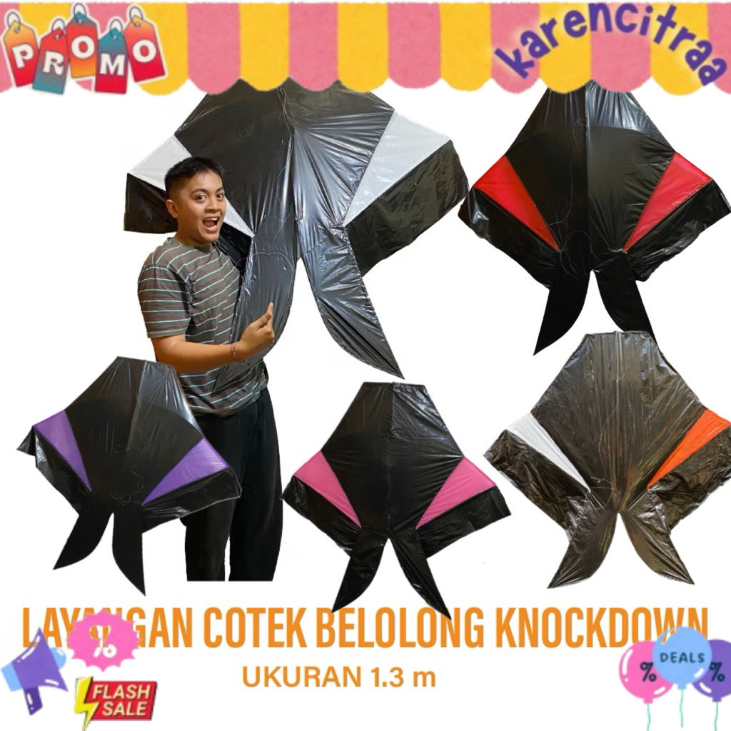 Layangan Cotek Belolong Knockdown - Layangan Cotek - Layangan bebean knockdown - Layangan Bebean Bal