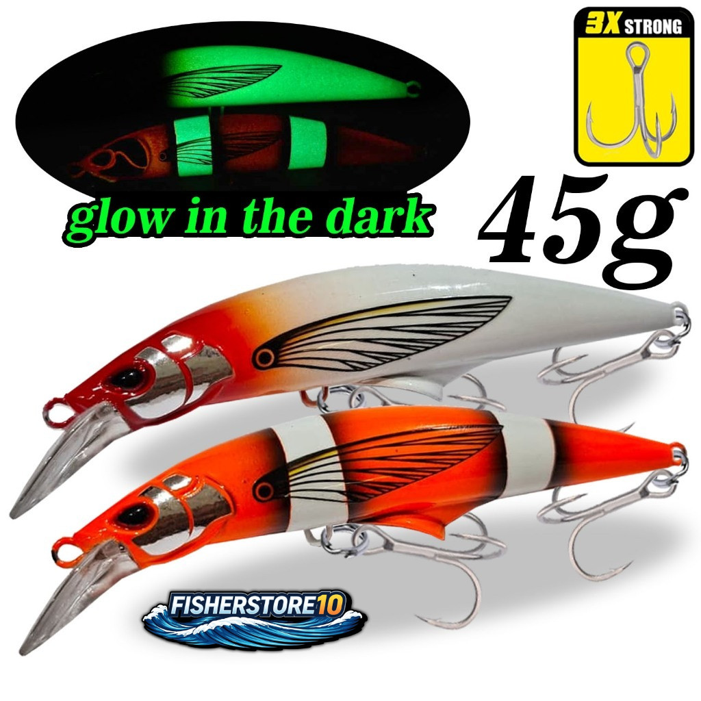 FISHER STORE Minnow Big Game 45g Jackson Max Blazin Long Cast Special Umpan Casting Heavy Sinking