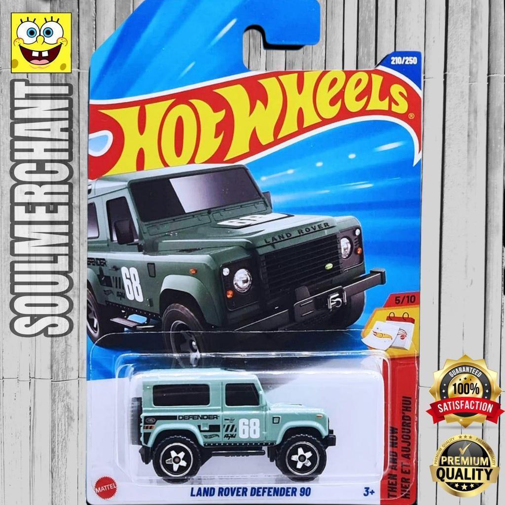 Hot Wheels Land Rover Defender 90 Hijau Diecast Mobil Offroad
