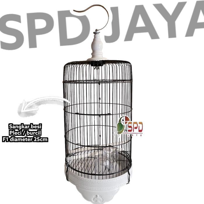 SANGKAR KANDANG BURUNG PLECI MERK F1 / My BEST DIAMETER 20cm - Putih