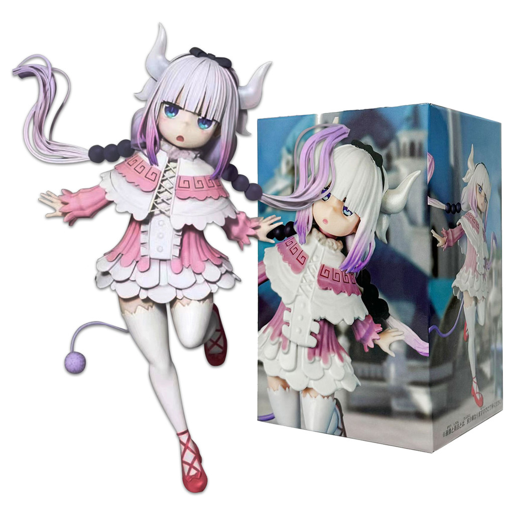 16CM Anime Miss Kobayashi's Dragon Maid KannaKamui Playful Cat Dragon Tohru Model Toy Gift Collectio