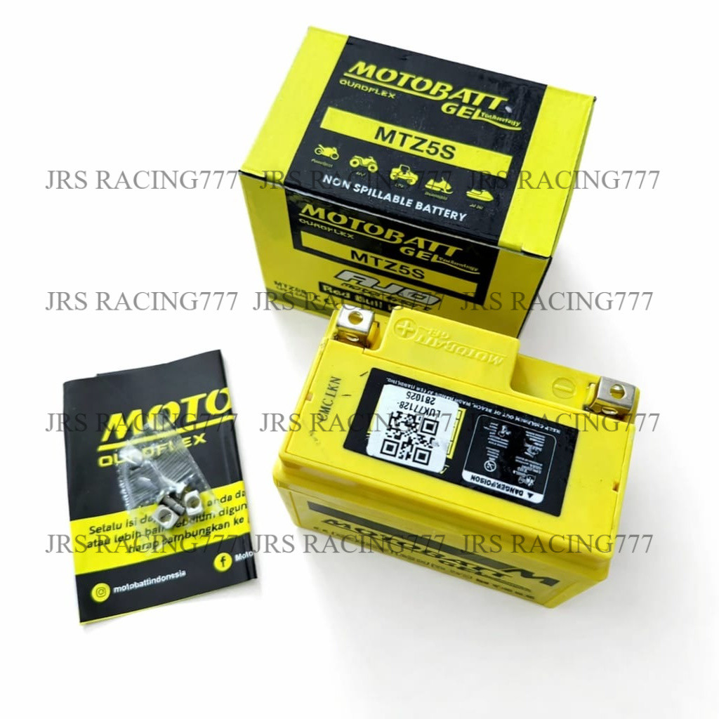 Aki Motor Motobatt MTZ5S Gel Beat Fi / Beat Karbu 12V Maintenance Free Kering Original