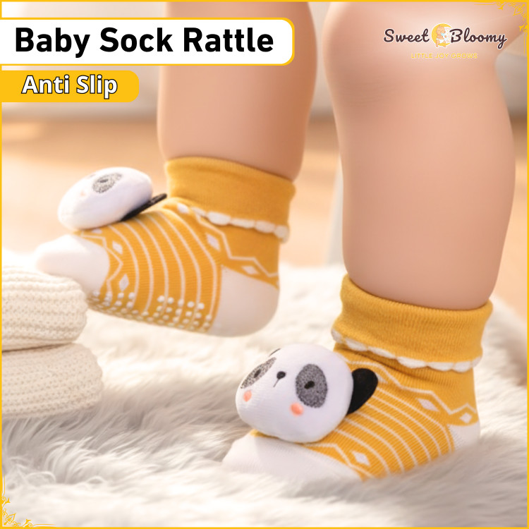 Kaos Kaki Bayi Anti Slip 0 - 9 Bulan Kaos Kaki Bayi Newborn Kaus Kaki Boneka Lucu 3D