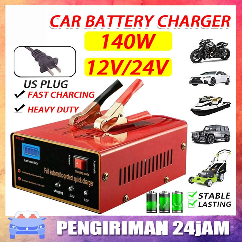 1500A Charger Aki Otomatis Smart Intelligent Auto Repair Mobil Pengisi daya Charger Otomatis