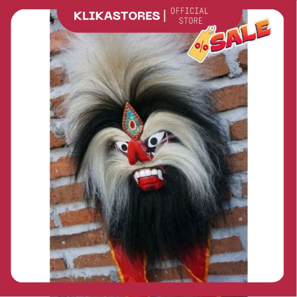 TOPENG BUJANG GANONG / Topeng Ganongan Jathilan / Bujang Ganong High Quality / Ganongan Rambut Sinte