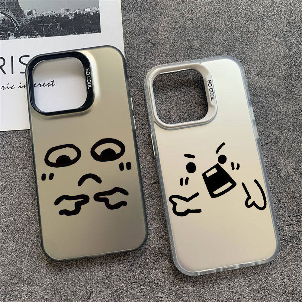 Casing OPPO Couple Soft Silicone Lucu Aesthetic Anti Fingerprint untuk OPPO A3X A3 Pro A5 A15 A16 A1