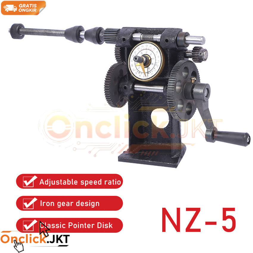 Alat Gulung Dinamo Manual Mesin Penggulung Kawat Trafo Tembaga Email Counter Jarum Alat Servis Kipas