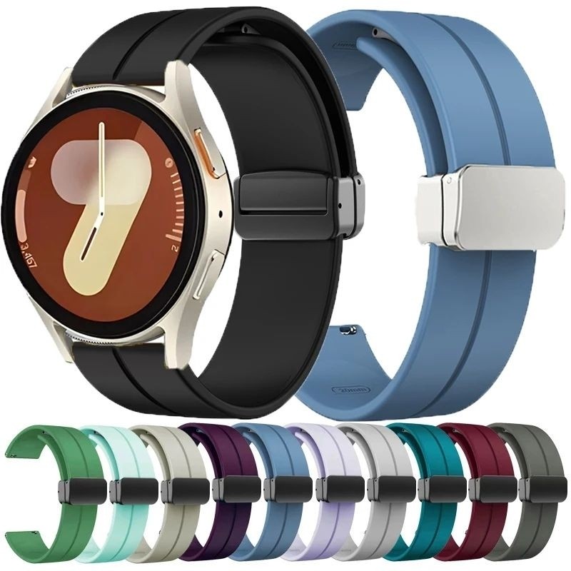 Strap Tali Jam Tangan Omega Moonswatch Strap Rubber Buckle Magnetic 20mm 22mm  Tali jam Omega X Swat