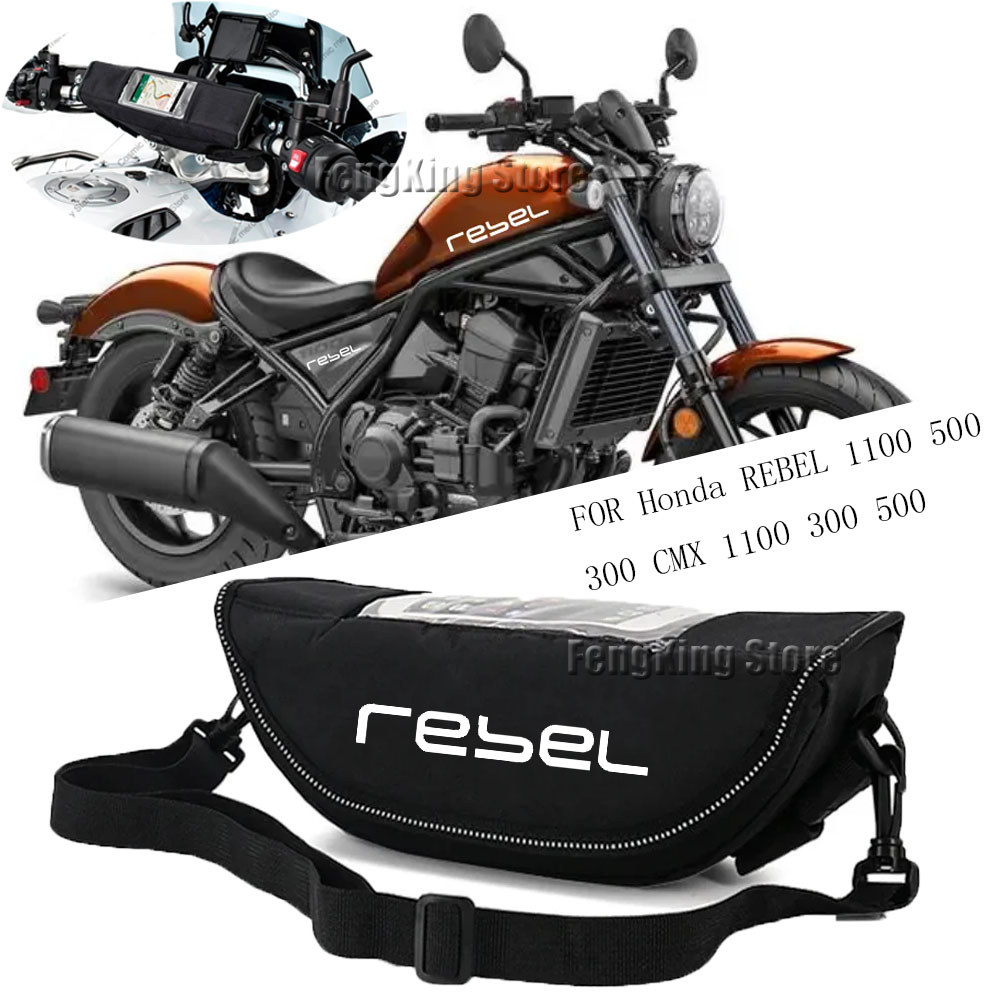 For Honda REBEL 1100 500 300 CMX 1100 300 500 New Handlebar bag waterproof Motorcycle handlebar trav