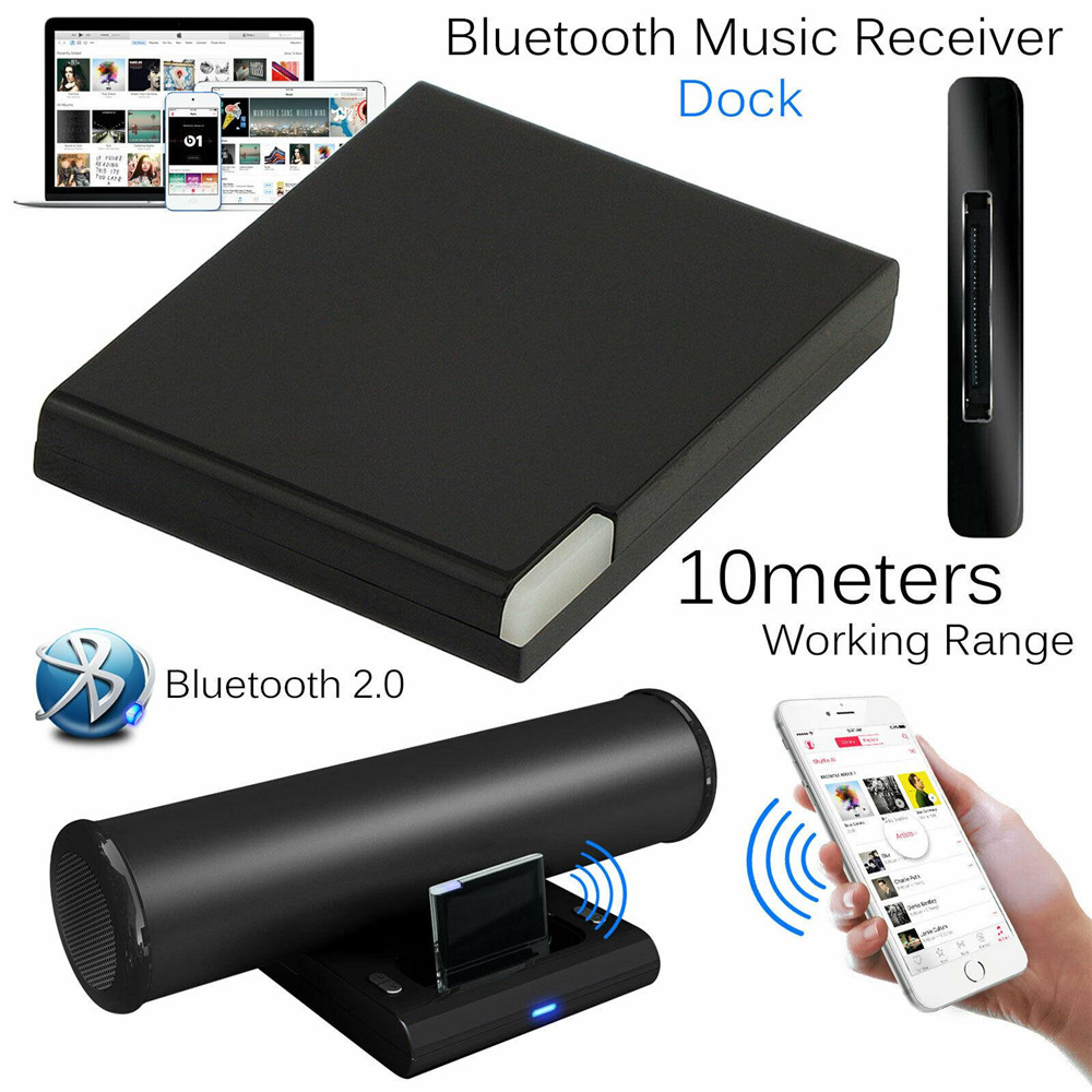 Auo 30 Pin for Dock Speaker Wireless Bluetooth Bluetooth 51 Music Receiver Wireless Adapters Auo Ada