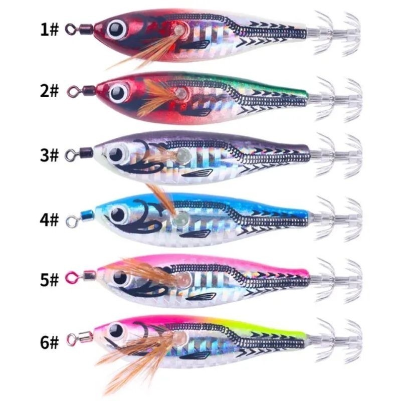 umpan pancing cumi cumi sotong squid fishing lure mould YOZURI 7.8cm 5.5 gram