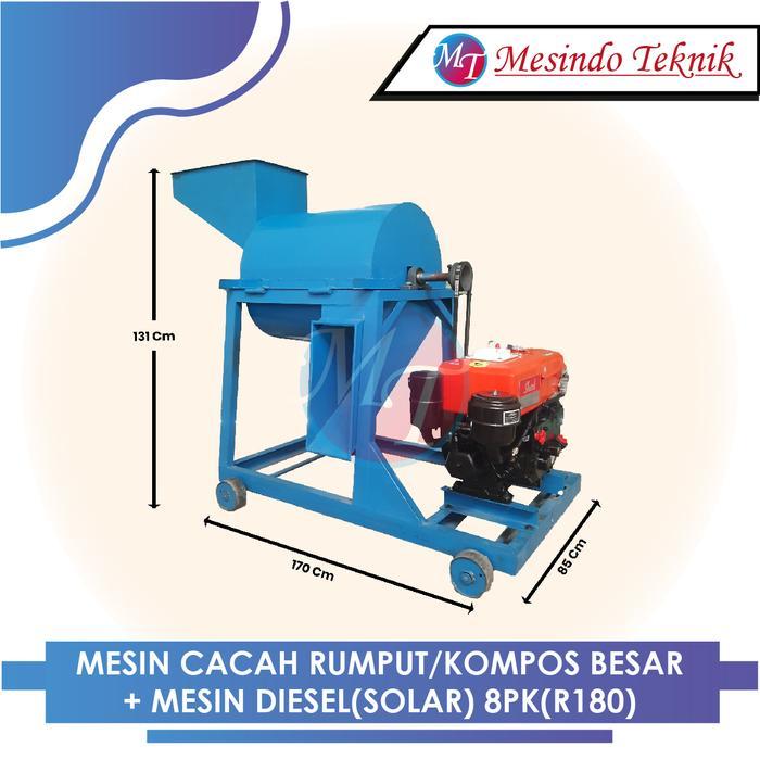 PROMO BIG SALE Mesin Pencacah Rumput Kompos Model Diesel - Tanpa Mesin