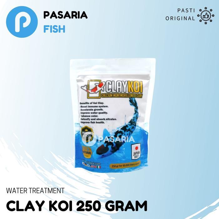Clay Koi/ClayKoi+ Plus Mineral dan Penjernih Air Kolam/Aquarium Koi - Clay Koi 250gr