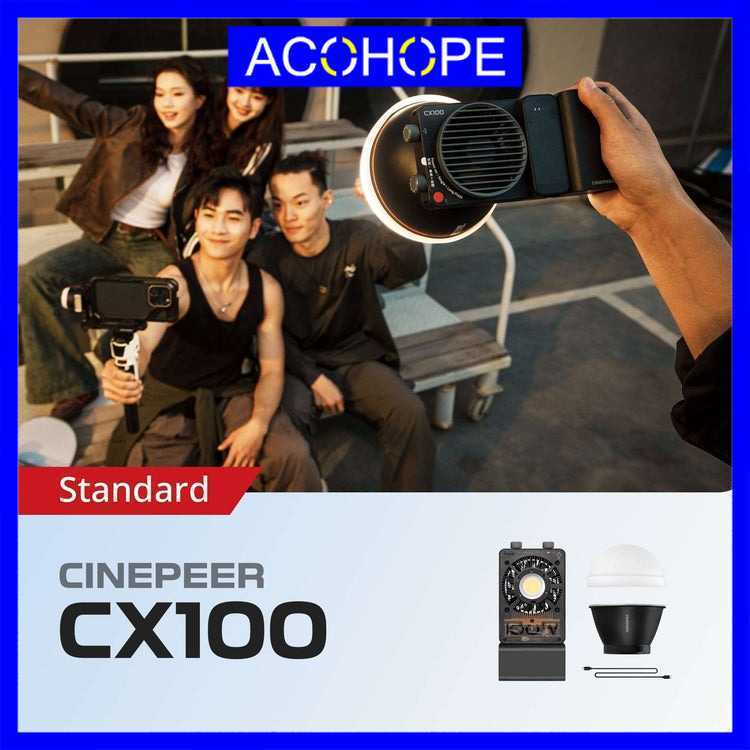 Acohope Lampu Flash Fill COB Light Tricolor 100W 4500mAh - CX100